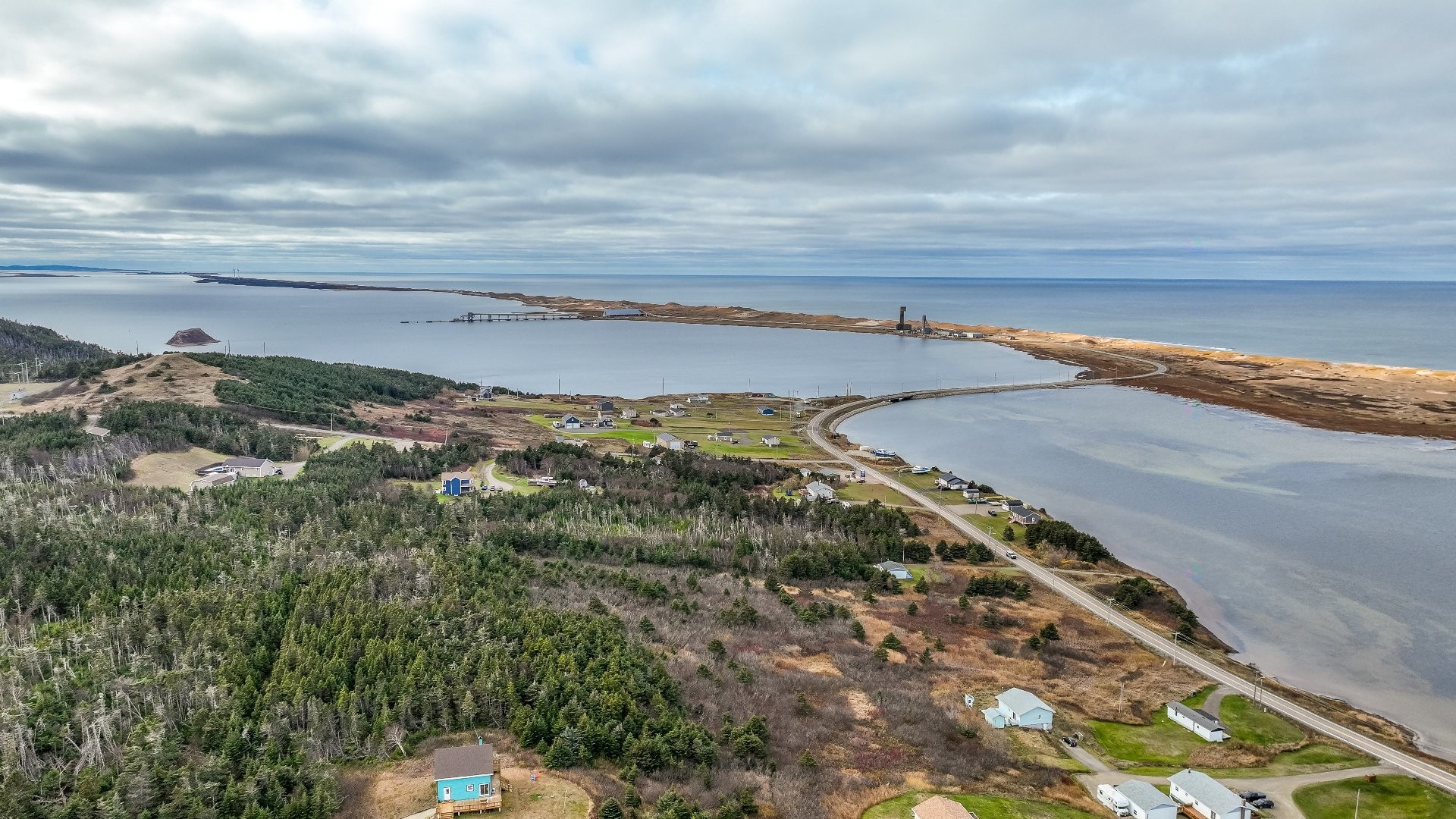 Photo aérienne - Ch. Principal, Grosse-Île, QC