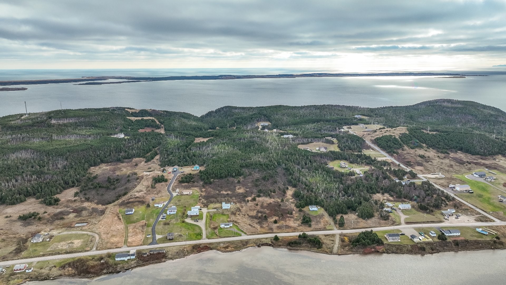 Photo aérienne - Ch. Principal, Grosse-Île, QC
