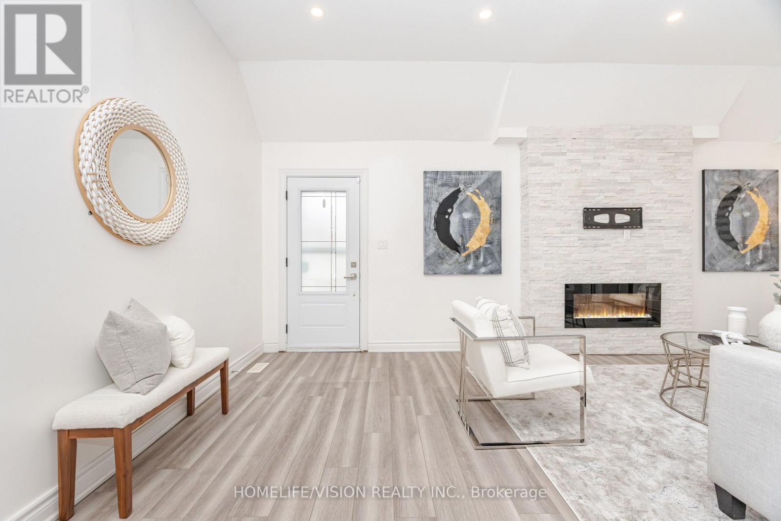 44 Armitage Drive, Toronto, ON - Indoor Photo Showing Living Room With Fireplace
