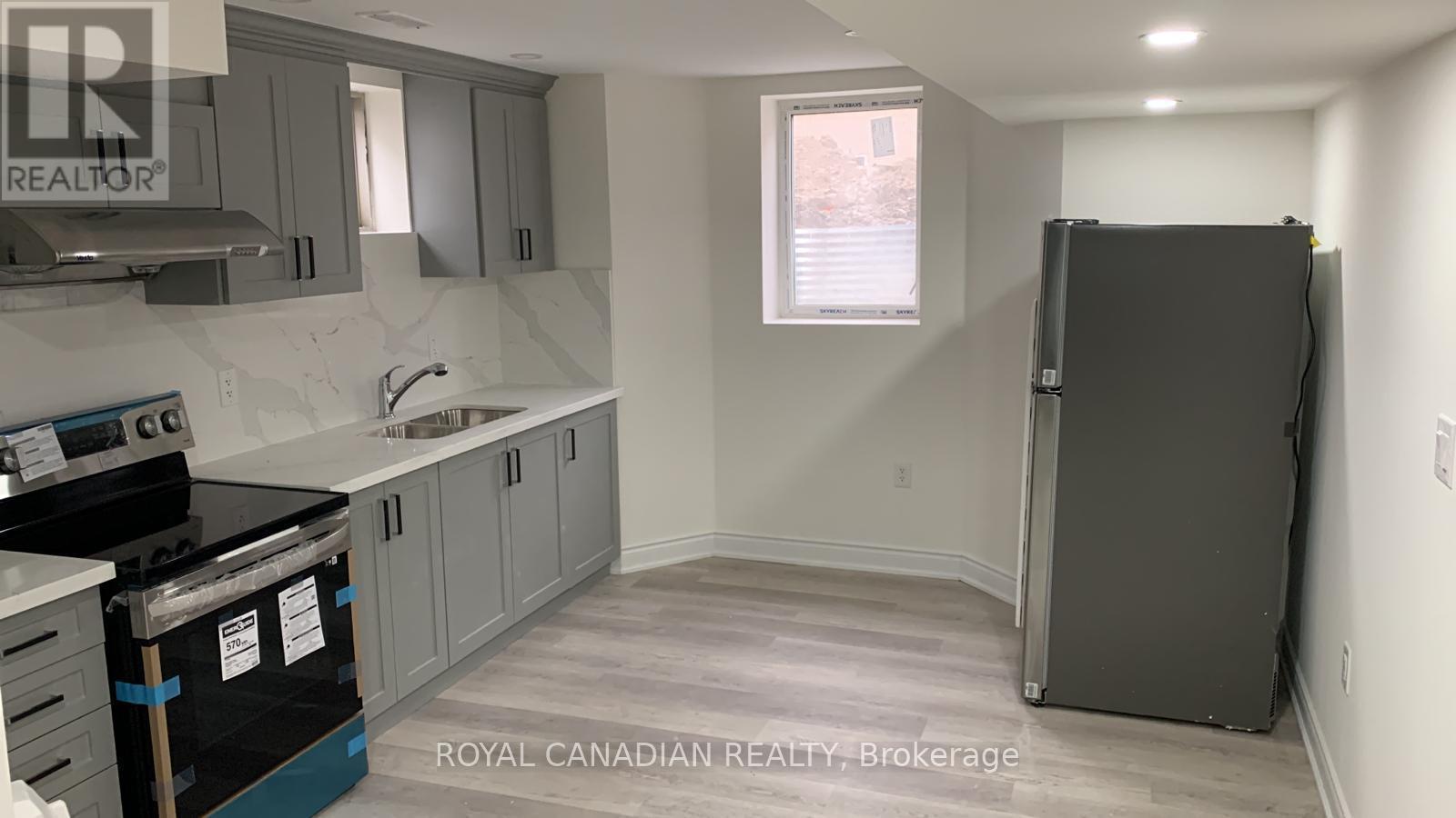 Bsmt - 3 Bushwood Trail, Brampton, ON - Indoor Photo Showing Kitchen With Double Sink