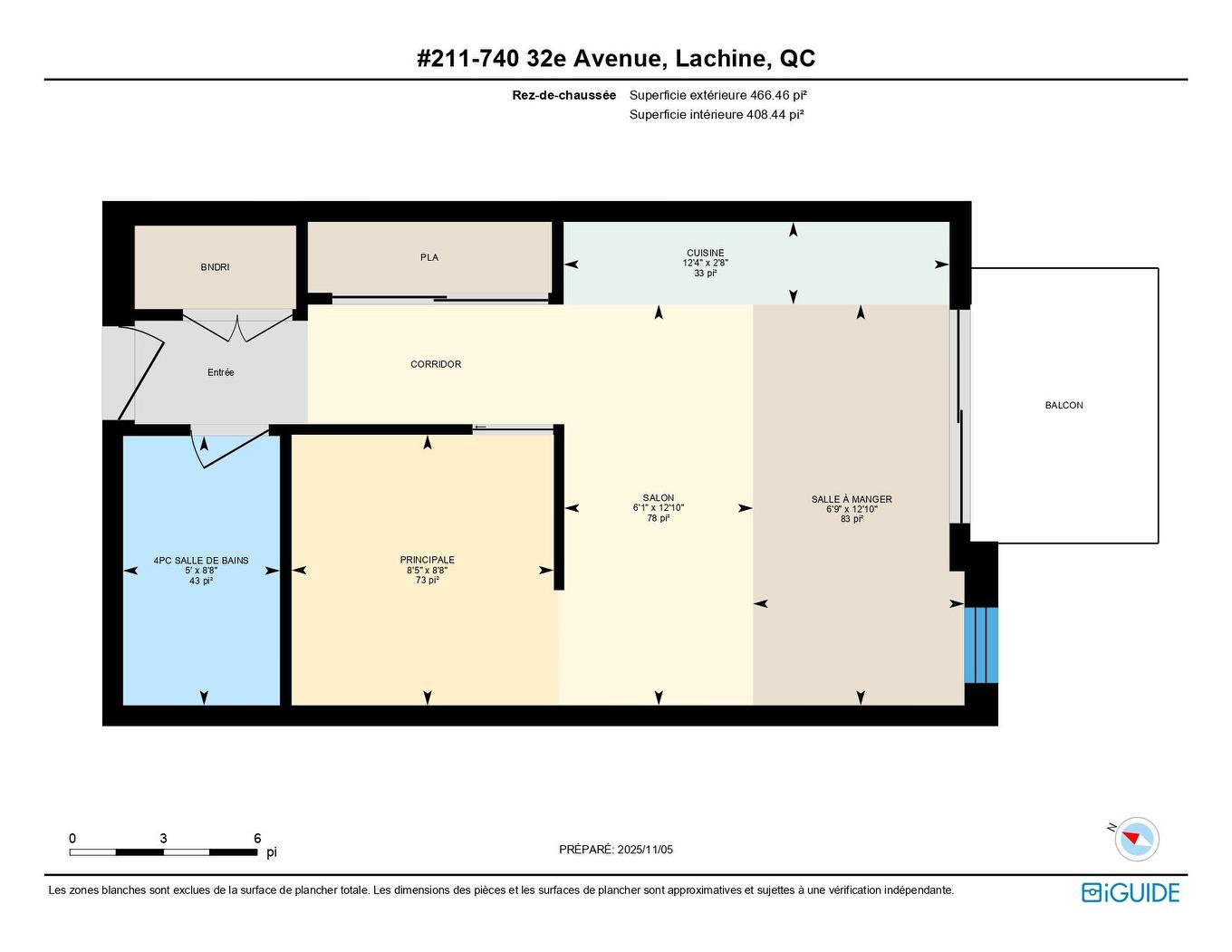 Plan (croquis) - 211-740 32E Avenue, Montréal (Lachine), QC - Other