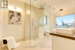 Primary spa-like bath w/curbless shower w/jets -