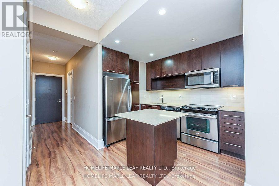 1202 - 100 Harrison Garden Boulevard, Toronto, ON - Indoor Photo Showing Kitchen With Stainless Steel Kitchen