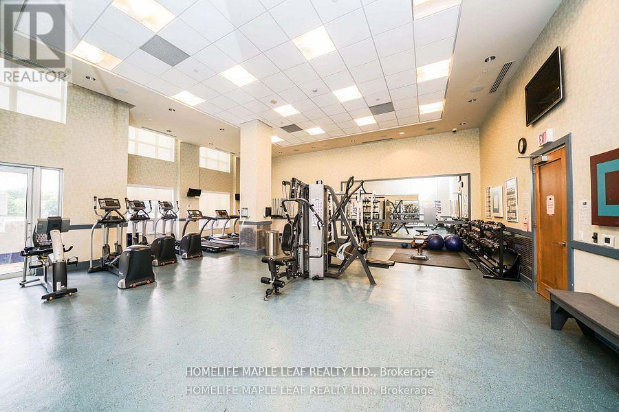 1202 - 100 Harrison Garden Boulevard, Toronto, ON - Indoor Photo Showing Gym Room