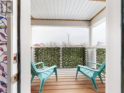 2nd Floor Balcony facing green space -