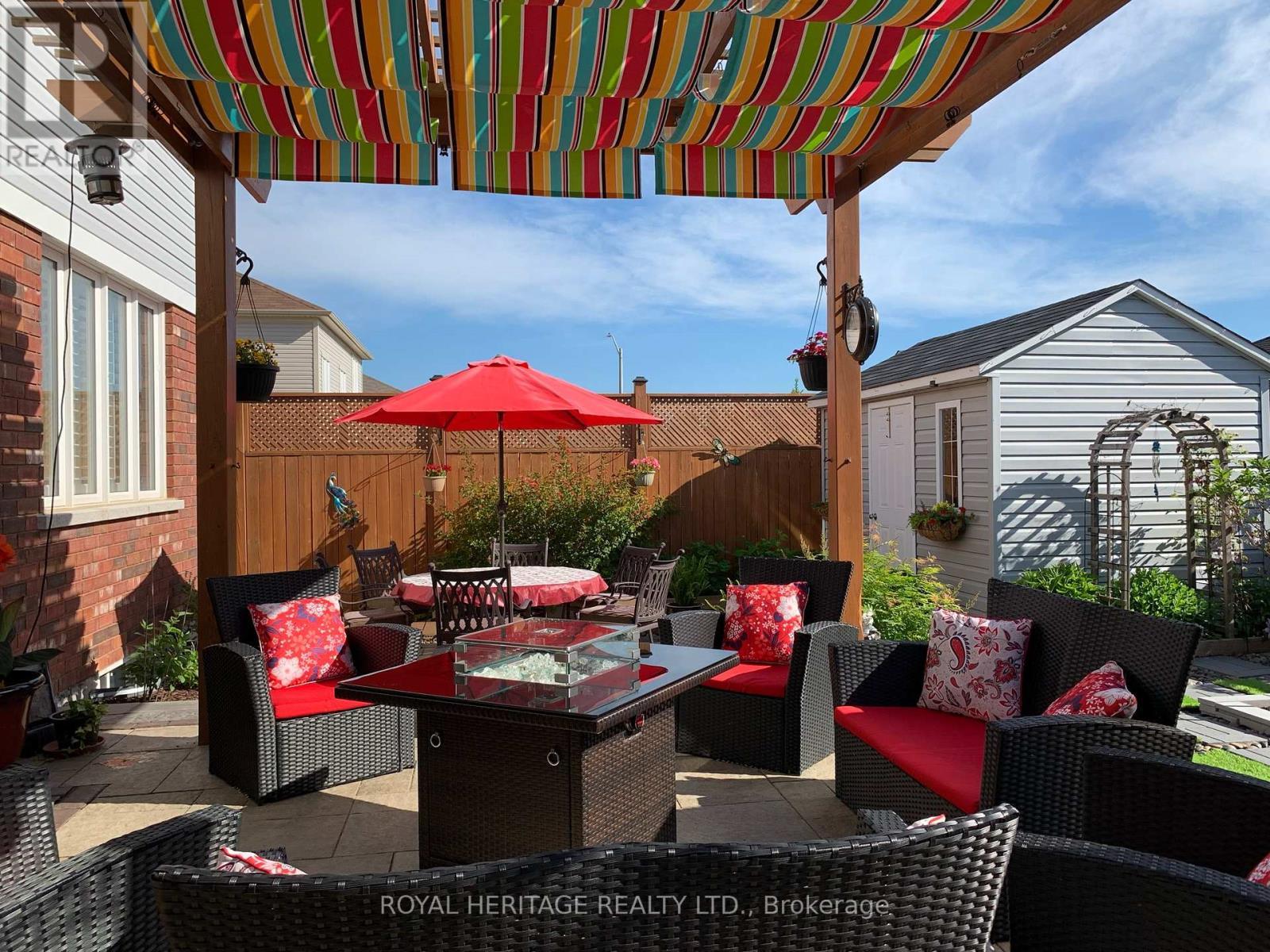 Backyard - Custom patio and pergola - 976 Avery Avenue, Peterborough (Monaghan Ward 2), ON - Outdoor With Deck Patio Veranda With Exterior