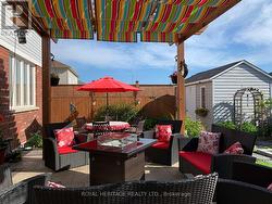 Backyard - Custom patio and pergola -