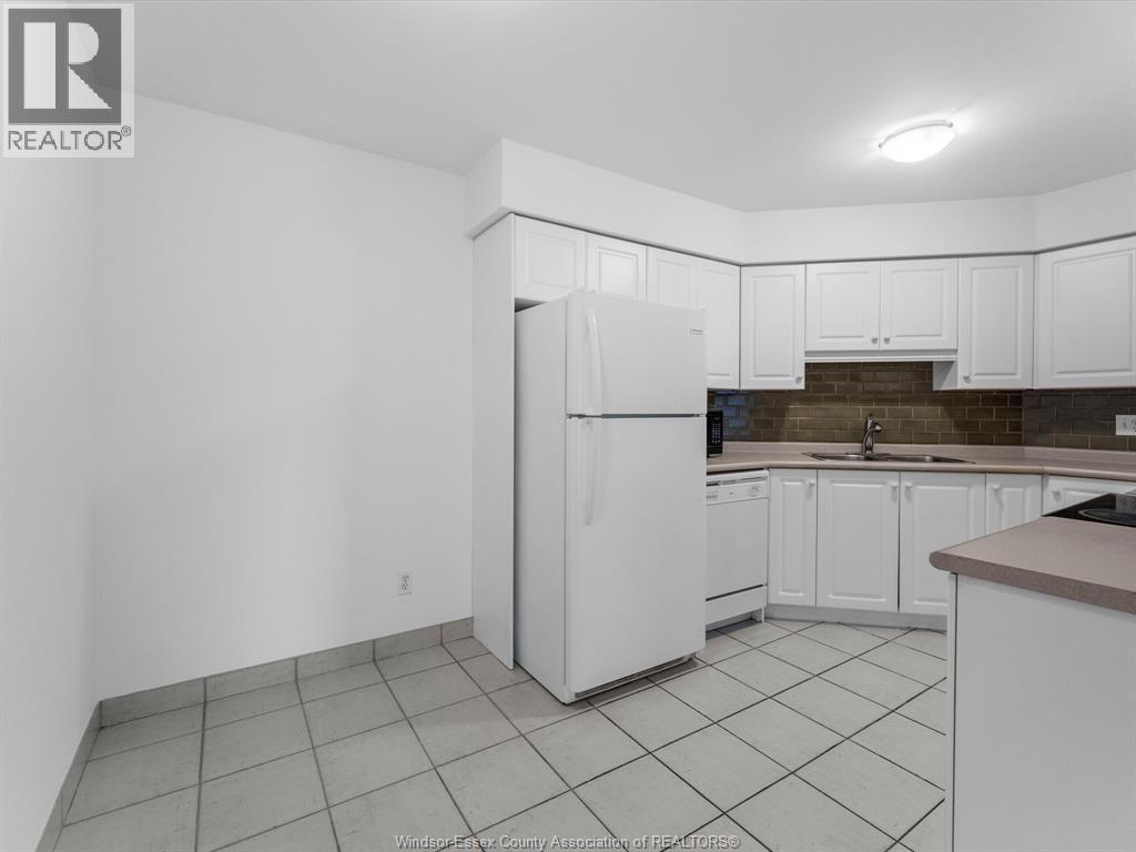4789 Riverside Drive Unit# 304, Windsor, ON - Indoor Photo Showing Kitchen With Double Sink