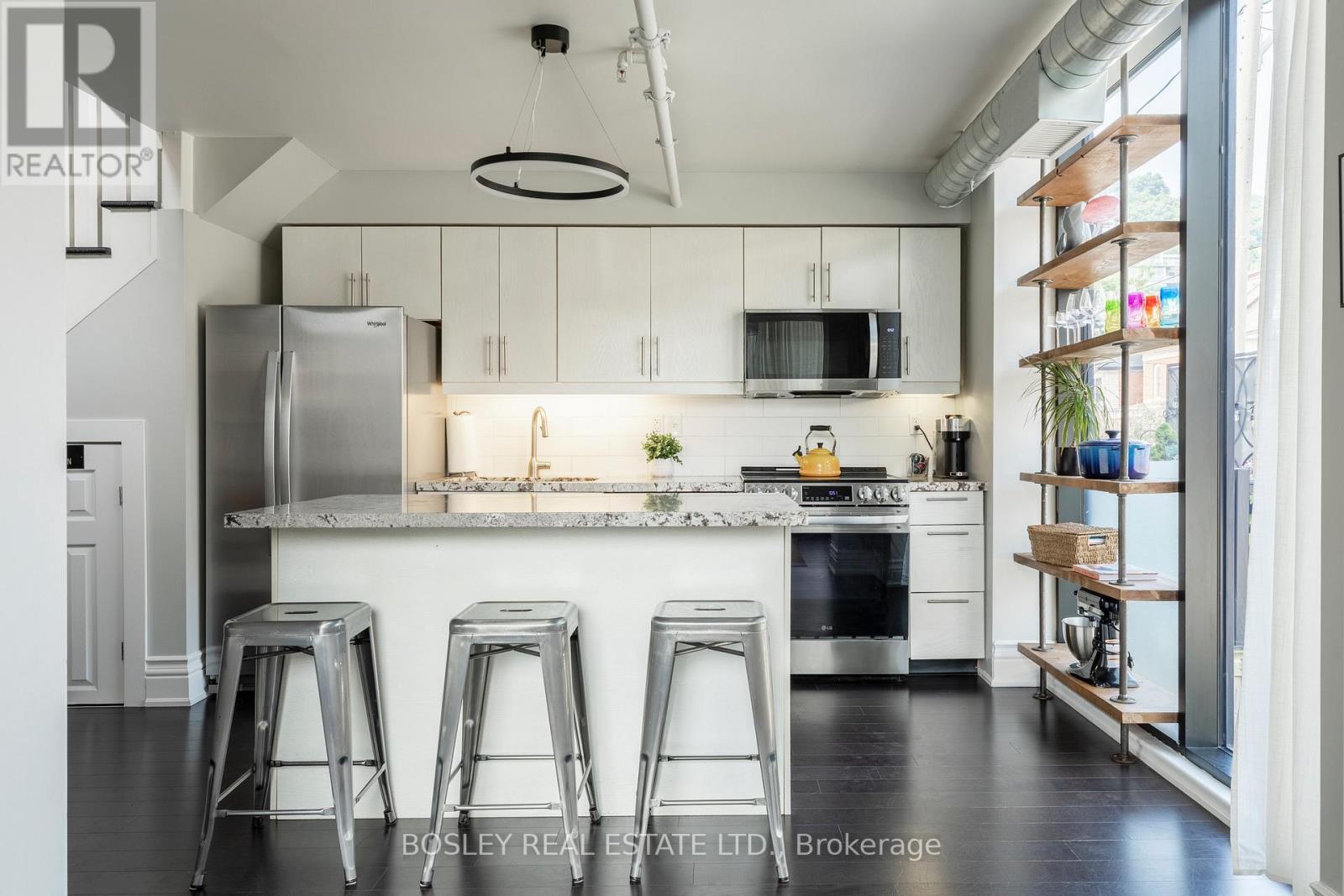 217 - 200 Stinson Street, Hamilton, ON - Indoor Photo Showing Kitchen With Upgraded Kitchen