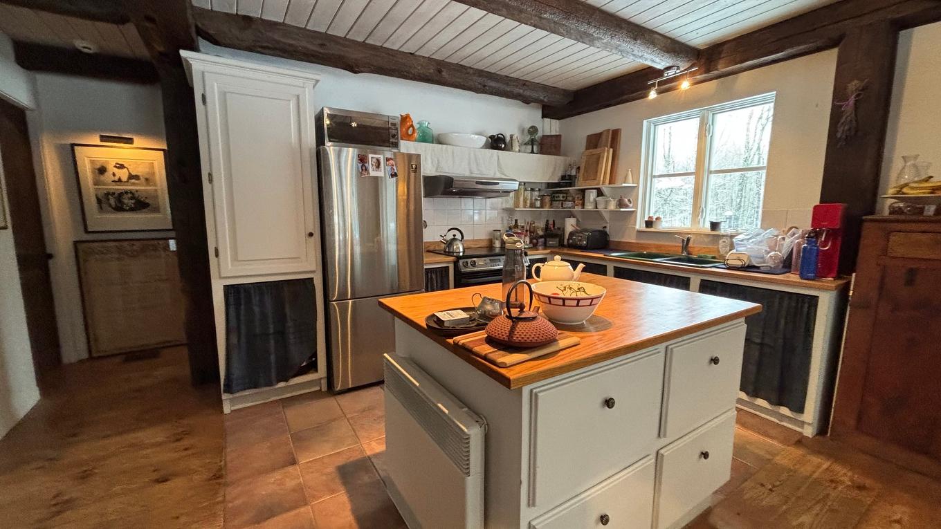 Cuisine - 500 Ch. Élie, Sutton, QC - Indoor Photo Showing Kitchen With Double Sink