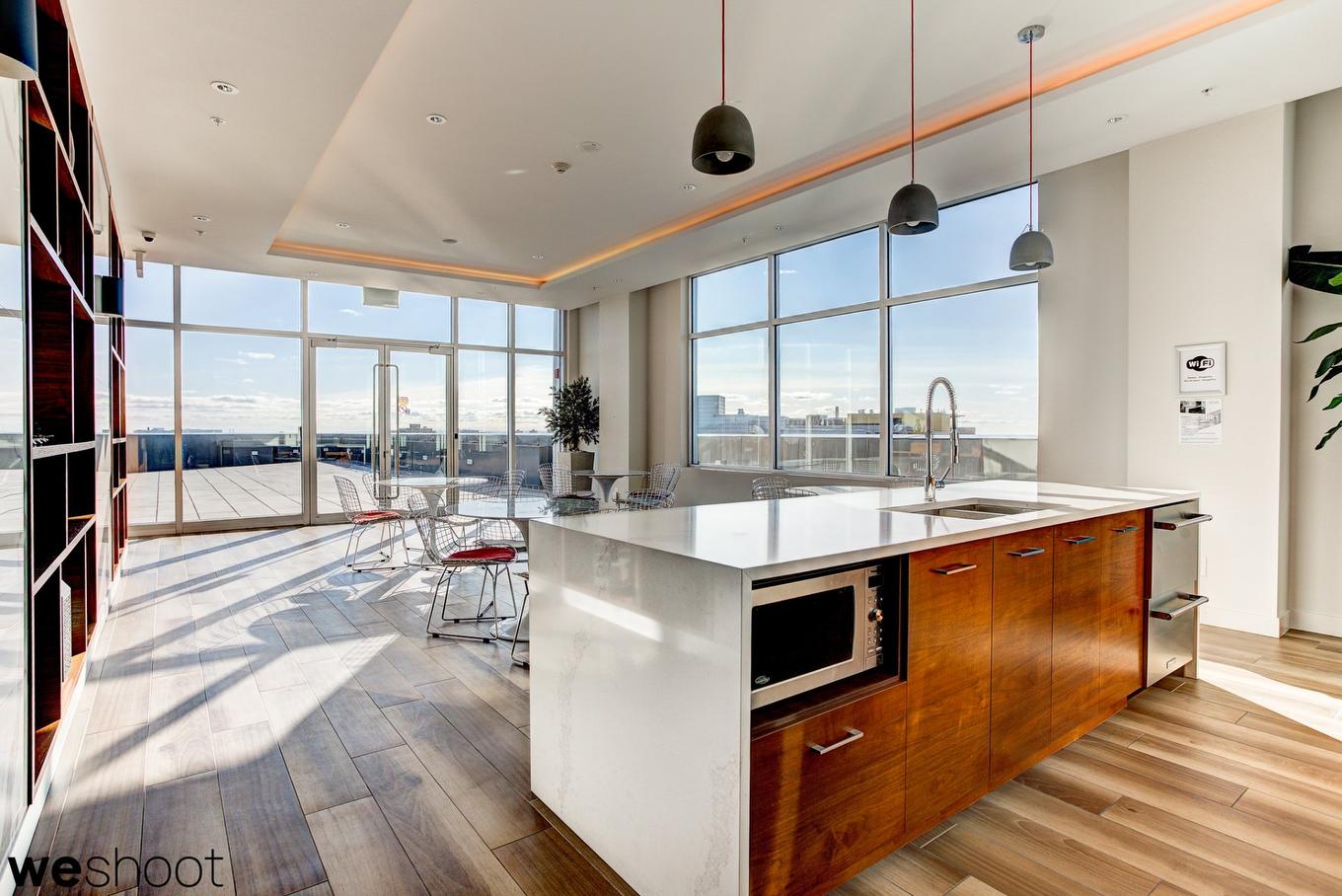 Salle communautaire - 316-4959 Rue Jean-Talon O., Montréal (Côte-Des-Neiges/Notre-Dame-De-Grâce), QC - Indoor Photo Showing Kitchen