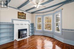 Family Room on 2nd level with gas fireplace -