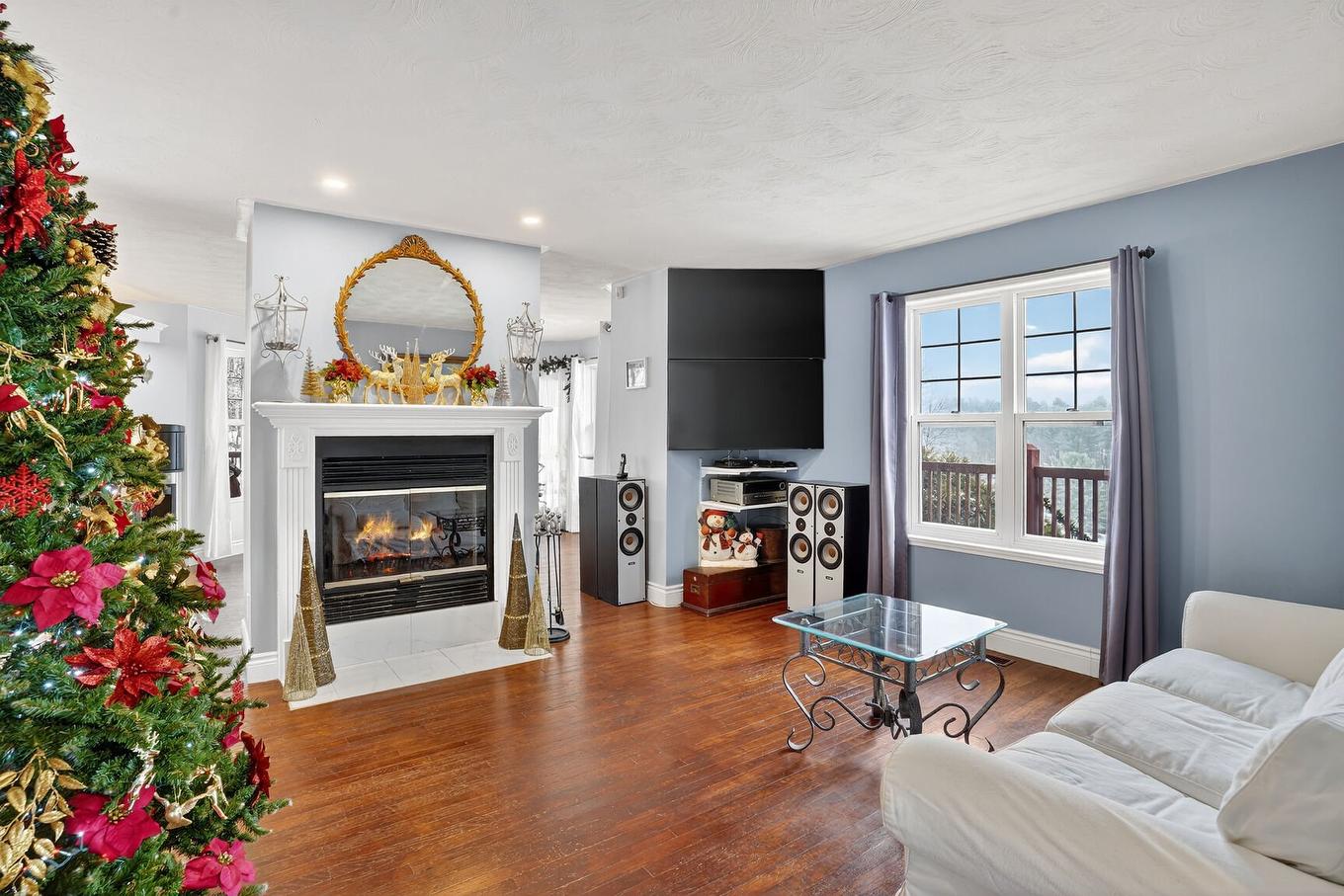 Salon - 22 Ch. Constantineau, Grenville-Sur-La-Rouge, QC - Indoor Photo Showing Living Room With Fireplace
