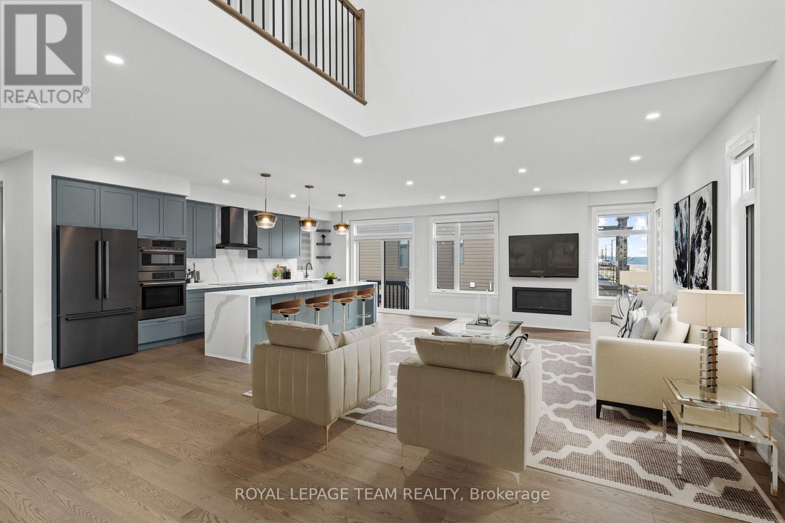 Virtually Staged Living Room - 200 Ketchikan Crescent, Ottawa, ON - Indoor