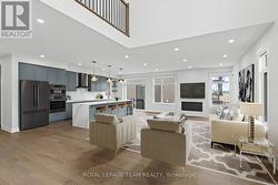 Virtually Staged Living Room -