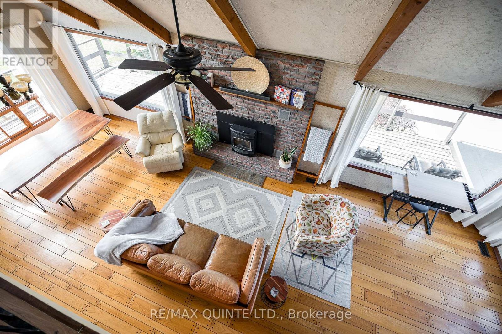 252 Maines Road, Tweed (Hungerford (Twp)), ON - Indoor Photo Showing Living Room With Fireplace