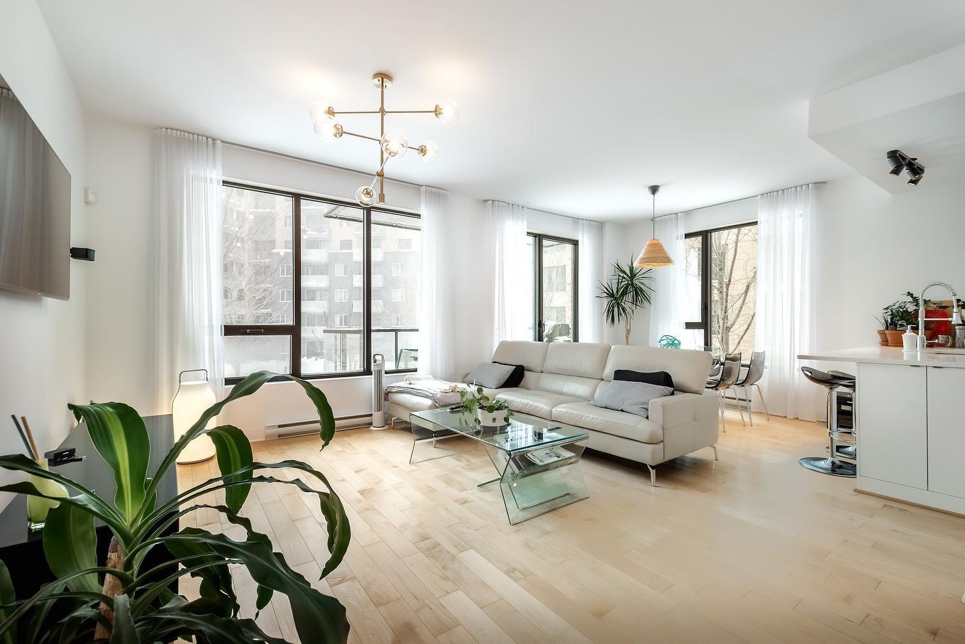 Salon - 211-7317 Av. Victoria, Montréal (Côte-Des-Neiges/Notre-Dame-De-Grâce), QC - Indoor Photo Showing Living Room