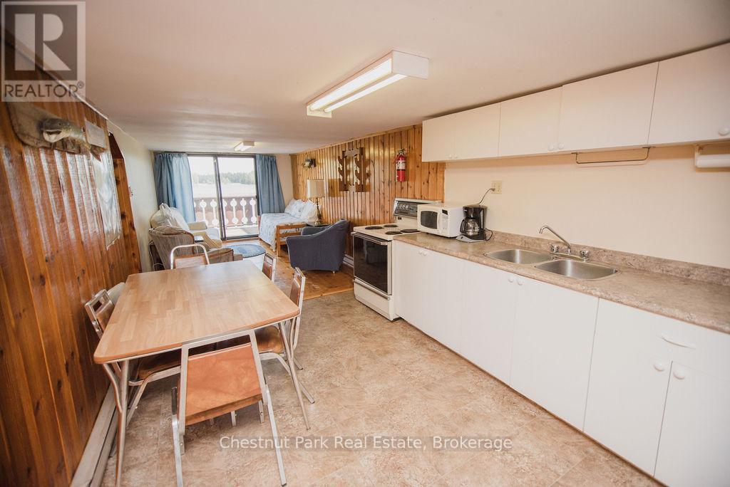 2 bedroom unit on upper floor of main lodge - 51 Stevens Road, Temagami, ON