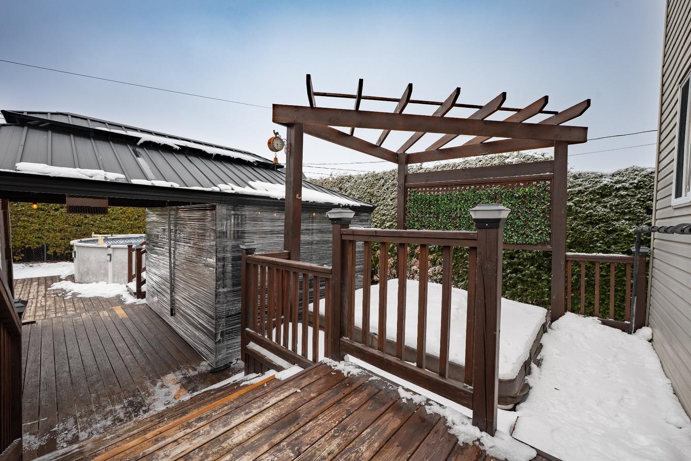 Backyard - 653 Rue Des Dahlias, Saint-Eustache, QC - Outdoor With Deck Patio Veranda With Exterior