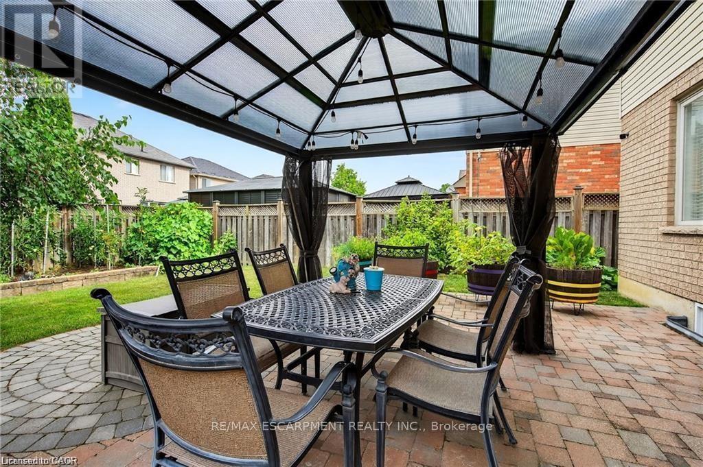 Yard w/gazebo, shed, fenced yard, interlock patio - 39 Wilbur Drive, Hamilton, ON - Outdoor With Deck Patio Veranda With Exterior