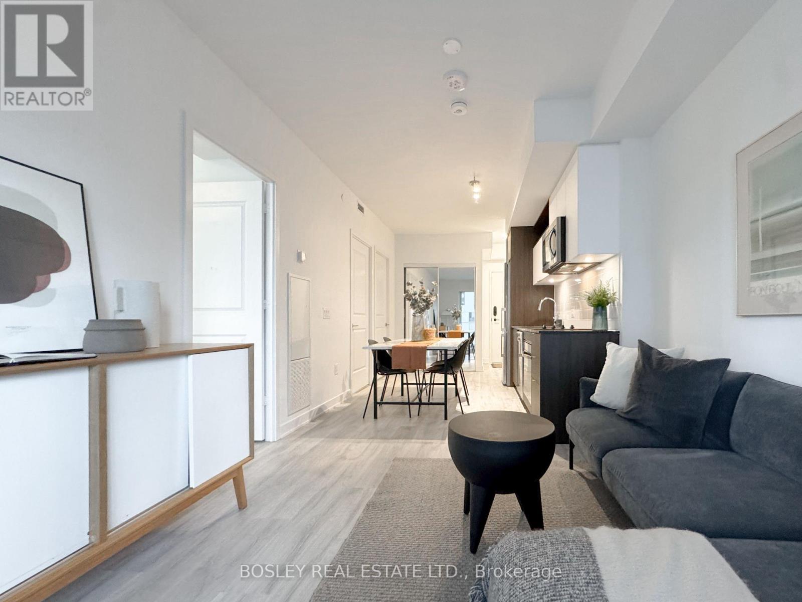 Living & Dining & Kitchen - 1611 - 100 Dalhousie Street, Toronto, ON - Indoor Photo Showing Living Room