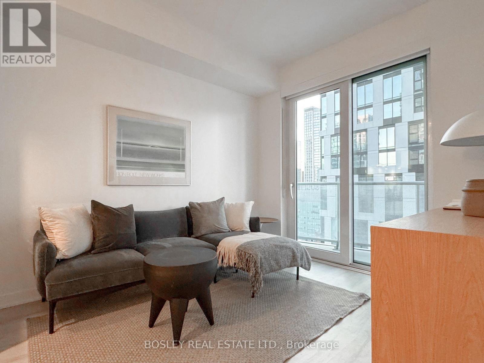 Living & Dining - 1611 - 100 Dalhousie Street, Toronto, ON - Indoor Photo Showing Living Room