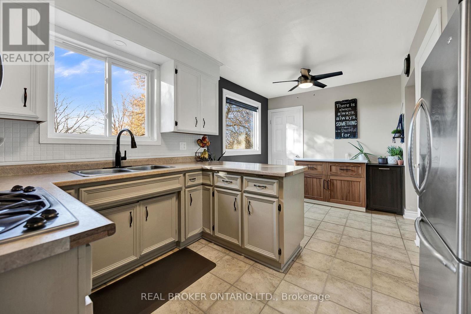 3766 Lobsinger Line, Wellesley, ON - Indoor Photo Showing Kitchen With Double Sink