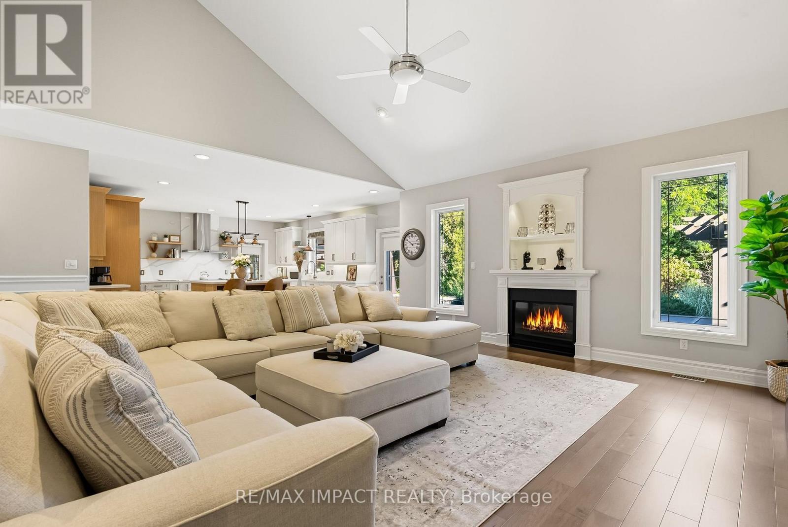 22 Daniels Drive, Brighton, ON - Indoor Photo Showing Living Room With Fireplace