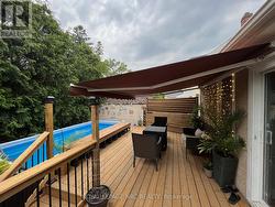 New deck with retractable awning -