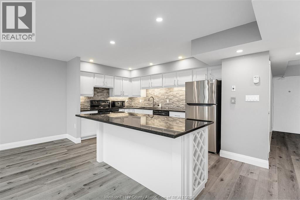 380 Pelissier Unit# 1103, Windsor, ON - Indoor Photo Showing Kitchen With Upgraded Kitchen