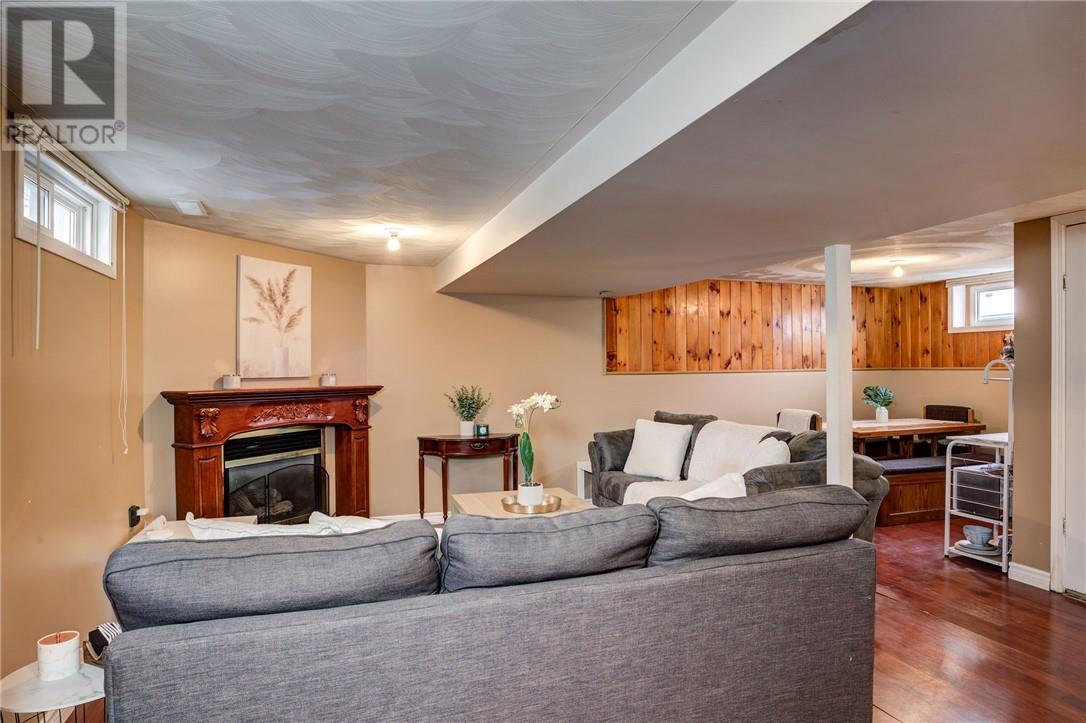 52 Abbe Street, Chelmsford, ON - Indoor Photo Showing Living Room With Fireplace