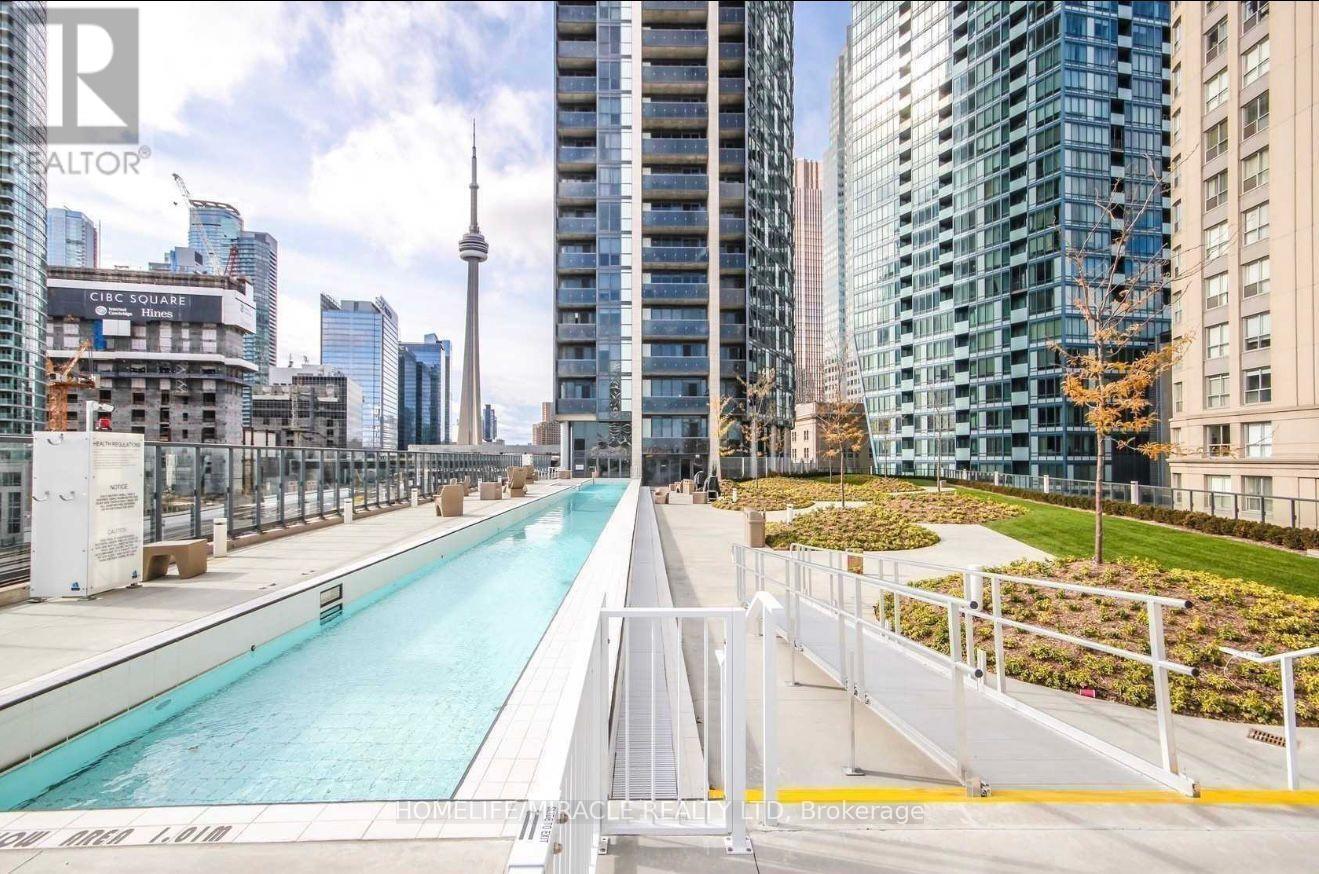 1604 - 1 The Esplanade, Toronto, ON - Outdoor With In Ground Pool With Facade