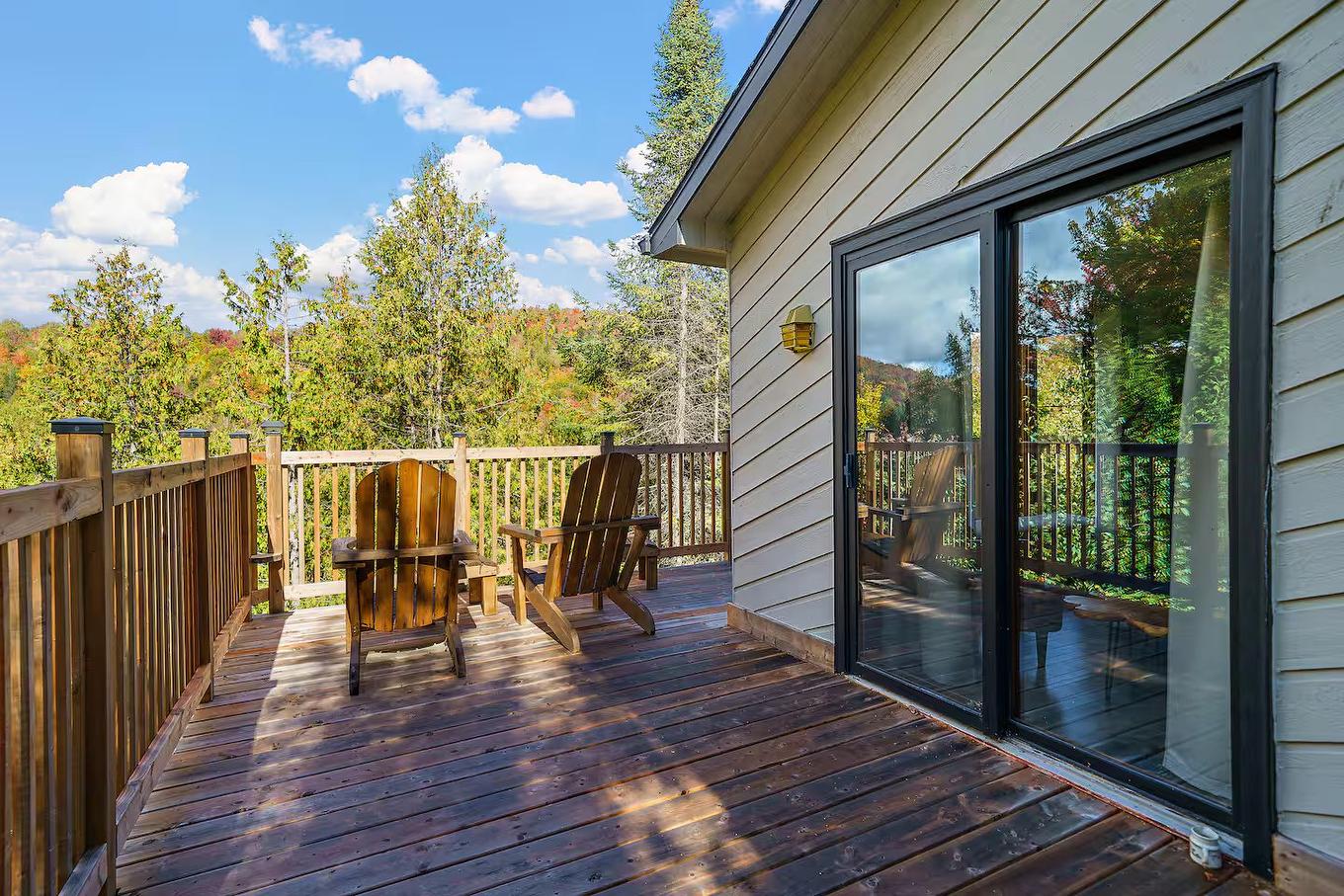 Terrasse - 3497 Ch. Du Village, Saint-Adolphe-D'Howard, QC - Outdoor With Deck Patio Veranda With Exterior