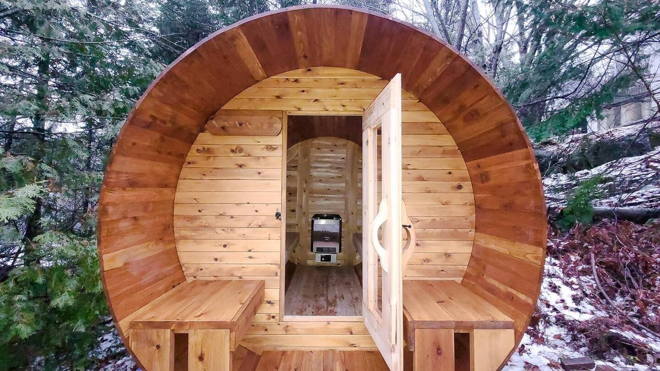 Sauna - 3497 Ch. Du Village, Saint-Adolphe-D'Howard, QC - Outdoor With Exterior