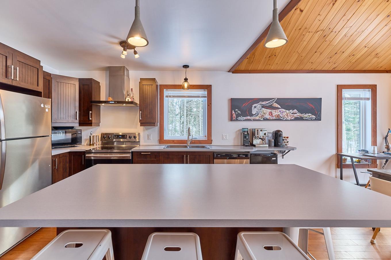 Cuisine - 21 Ch. La Chanterelle, Saint-Donat, QC - Indoor Photo Showing Kitchen