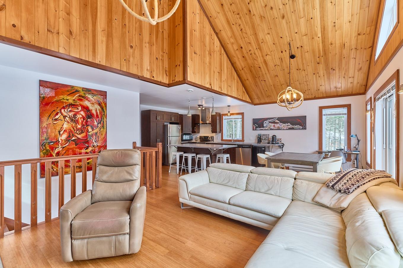 Salon - 21 Ch. La Chanterelle, Saint-Donat, QC - Indoor Photo Showing Living Room