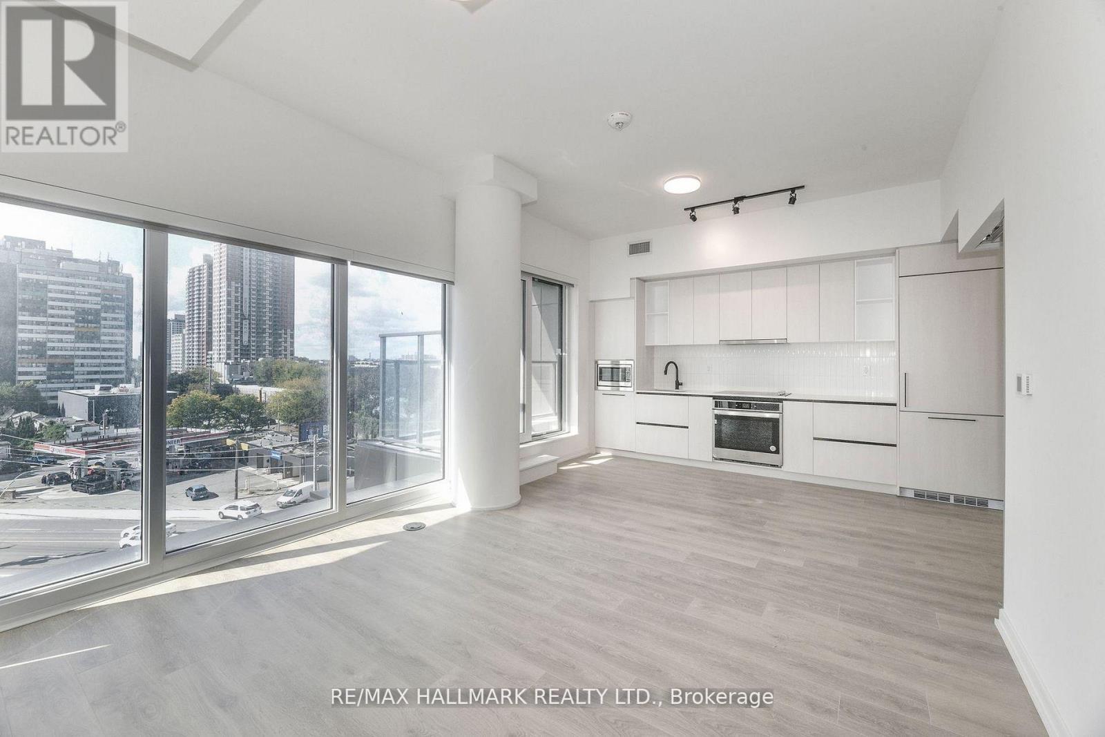 Combined Kitchen, Living, &Dining W W/O To Terrace - 503 - 1285 Dupont Street, Toronto, ON - Indoor