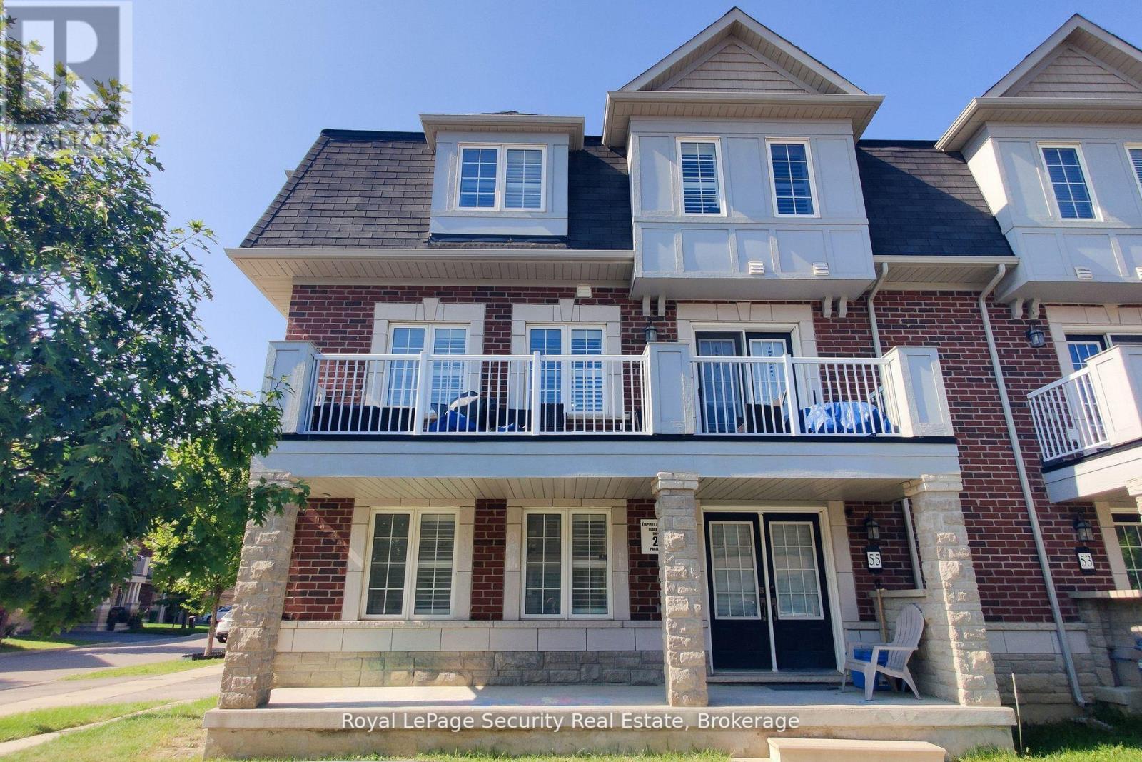 Extra large balcony on top of porch - 55 Golden Springs Drive, Brampton, ON - Outdoor With Balcony With Facade