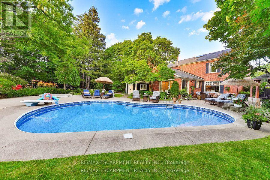 3555 Kingbird Court, Mississauga, ON - Outdoor With In Ground Pool With Backyard