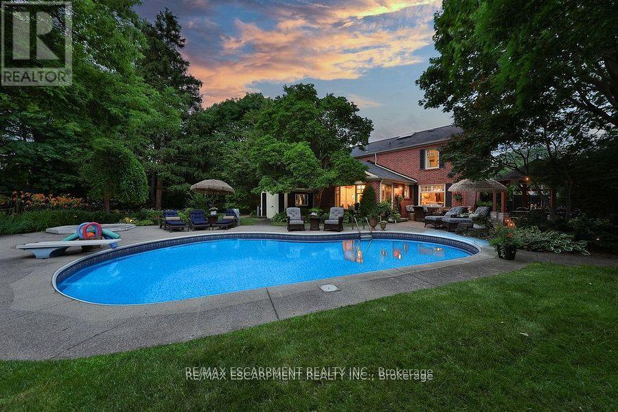 3555 Kingbird Court, Mississauga, ON - Outdoor With In Ground Pool With Backyard
