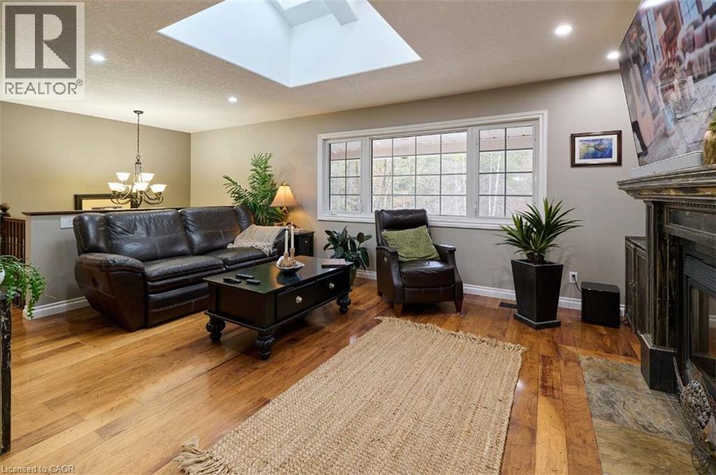 1078 Berlett'S Road, St. Agatha, ON - Indoor Photo Showing Living Room With Fireplace