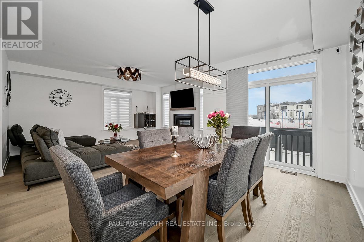 Dining Room - 28 Mendoza Way, Ottawa, ON - Indoor Photo Showing Dining Room With Fireplace