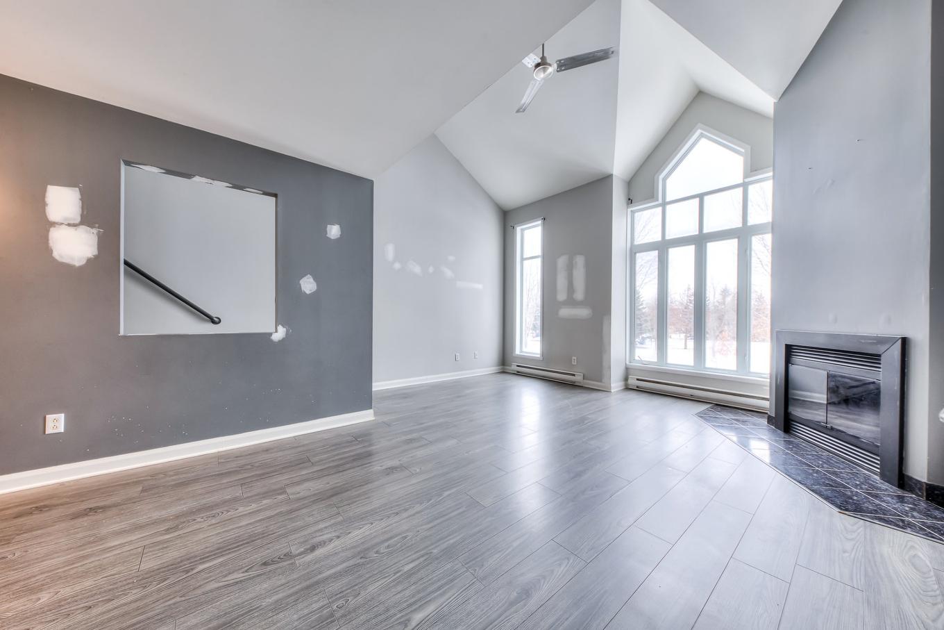 Salon - 1066 Rue De La Famille-Dubreuil, Montréal (Rivière-Des-Prairies/Pointe-Aux-Trembles), QC - Indoor With Fireplace