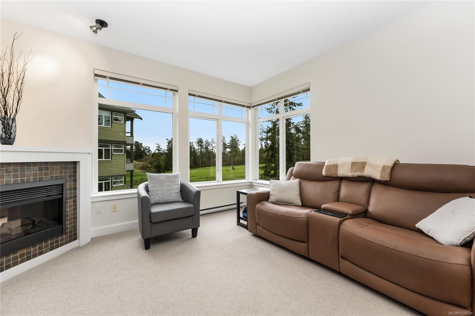 203D-1115 Craigflower Rd, Esquimalt, BC - Indoor Photo Showing Living Room With Fireplace