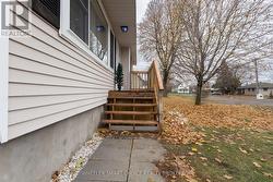 Updated front steps to lead you to the front door. -