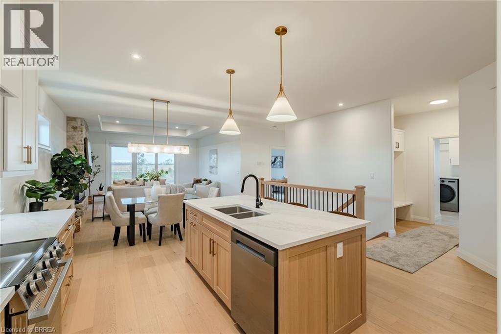51 Wild Rose Lane, St. Williams, ON - Indoor Photo Showing Kitchen With Double Sink