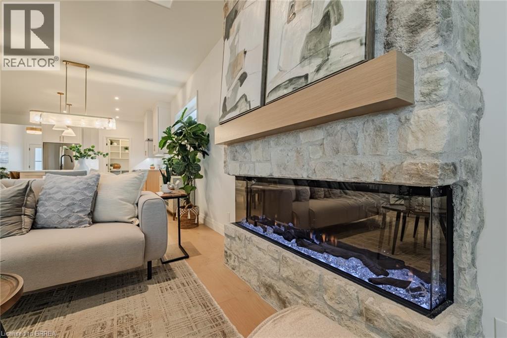 51 Wild Rose Lane, St. Williams, ON - Indoor Photo Showing Living Room With Fireplace