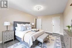 Virtually staged bedroom -