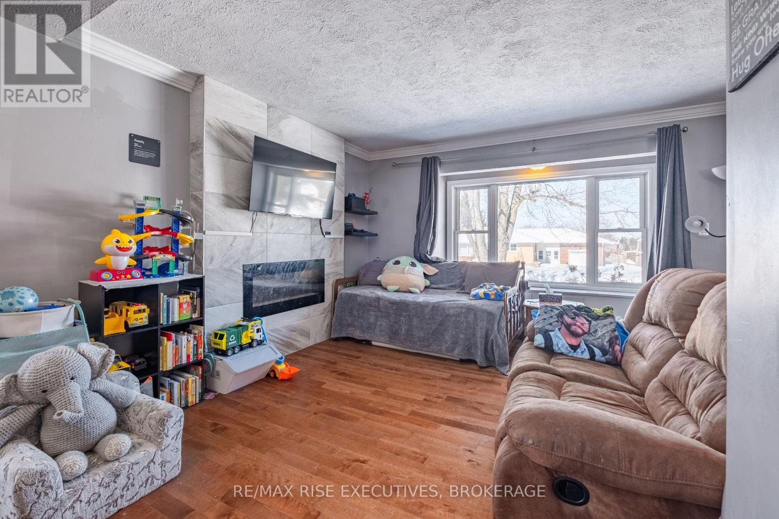 20 Elizabeth Avenue, Kingston (West Of Sir John A. Blvd), ON - Indoor Photo Showing Living Room With Fireplace