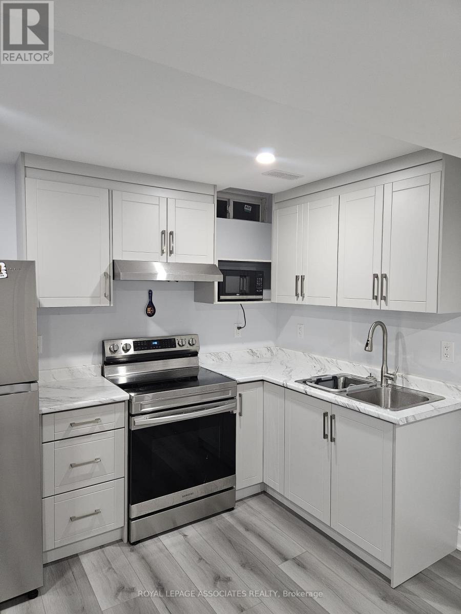 Bsmt - 131 Lloyd Sanderson Drive, Brampton, ON - Indoor Photo Showing Kitchen With Double Sink